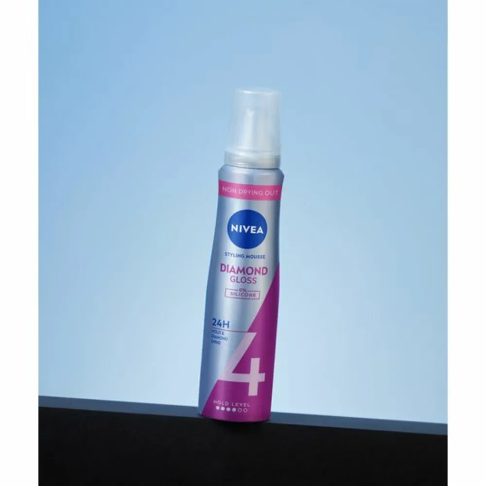 Haarstyling<NIVEA 6x Haarmousse Diamond Gloss 150 ml