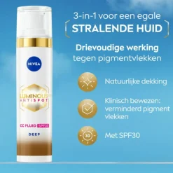 Bb- & Cc-Cream<NIVEA 3x Luminous630 CC Cream SPF 30 Dark 40 ml