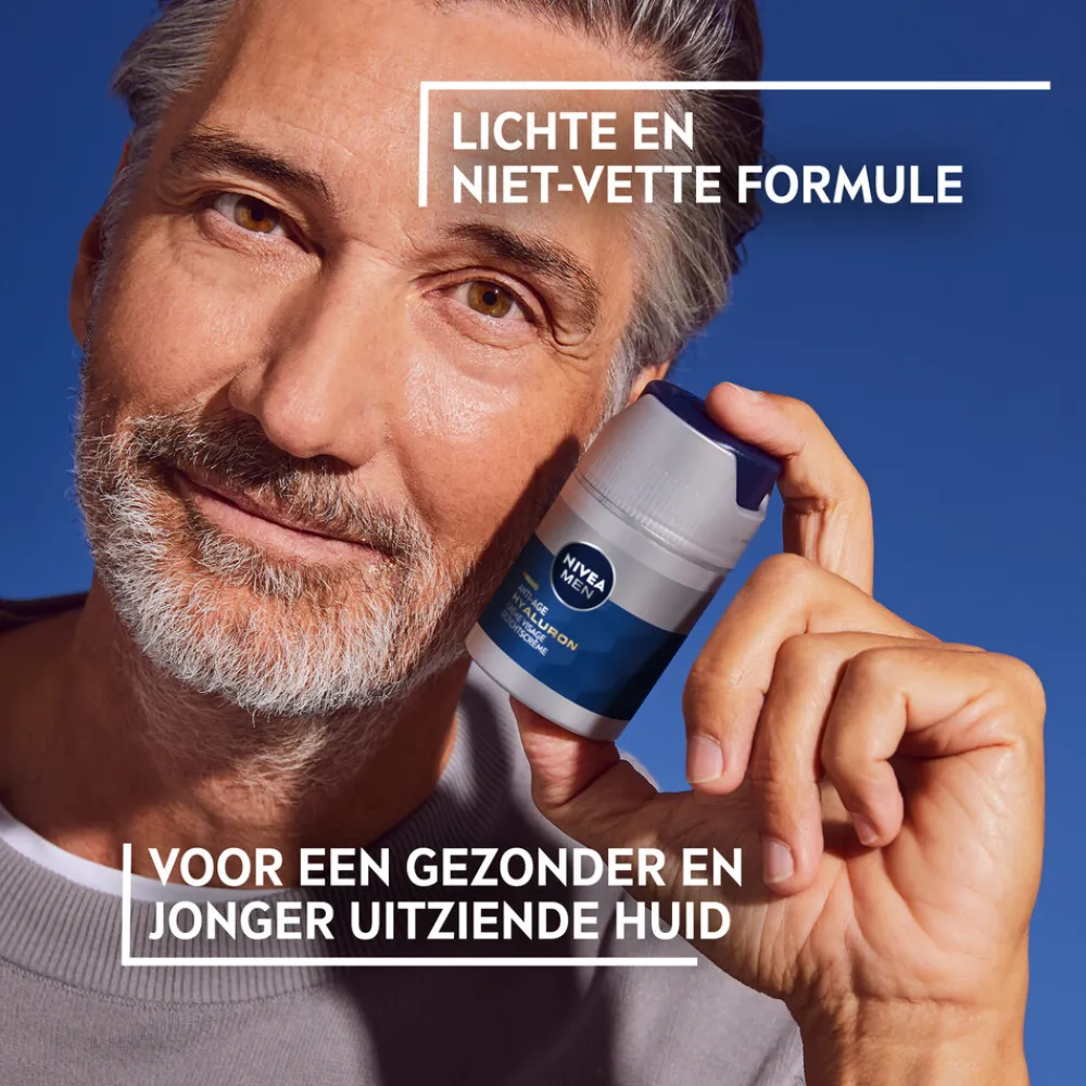 6x Anti-Age Hyaluron Gezichtcrème SPF 15 50 ml^NIVEA Men Outlet