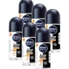 6x Deodorant Roller Black & White Ultimate Impact 50 ml^NIVEA Men Online