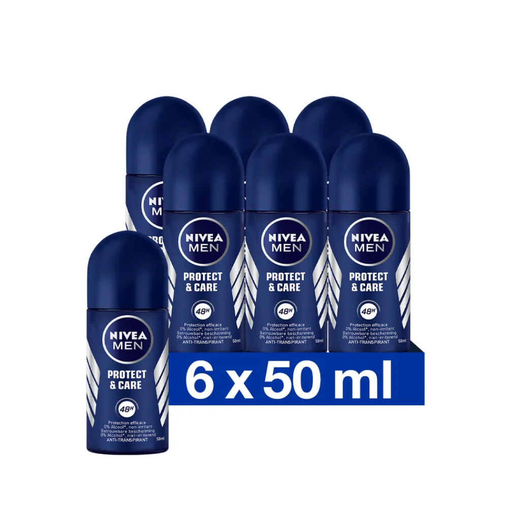 Online 6x Deodorant Roller Protect & Care 50 ml Deodorant