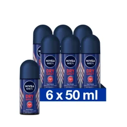Hot 6x Deodorant Roller Dry Impact 50 ml Deodorant