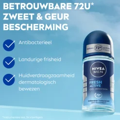 Hot 6x Deodorant Roller Fresh Active 50 ml Deodorant