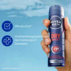 6x Deodorant Spray Dry Impact 150 ml^NIVEA Men Sale