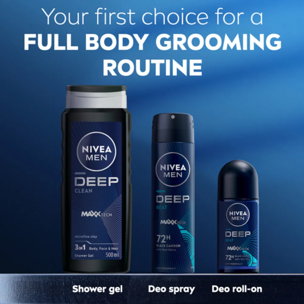 6x Deospray Deep Beat 150 ml^NIVEA Men Sale