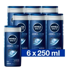6x Douchegel Cool Kick 250 ml^NIVEA Men Sale