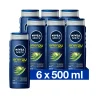 Bad & Douche<NIVEA Men 6x Douchegel Energy 500 ml