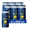 6x Douchegel Power Refresh 250 ml^NIVEA Men Outlet