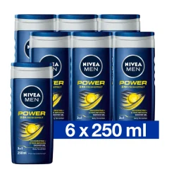 6x Douchegel Power Refresh 250 ml^NIVEA Men Outlet