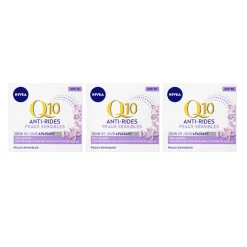 Dag- & Nachtcrème<NIVEA 3x Q10 Dagcrème Anti-Rimpel Gevoelige Huid SPF 15 50 ml