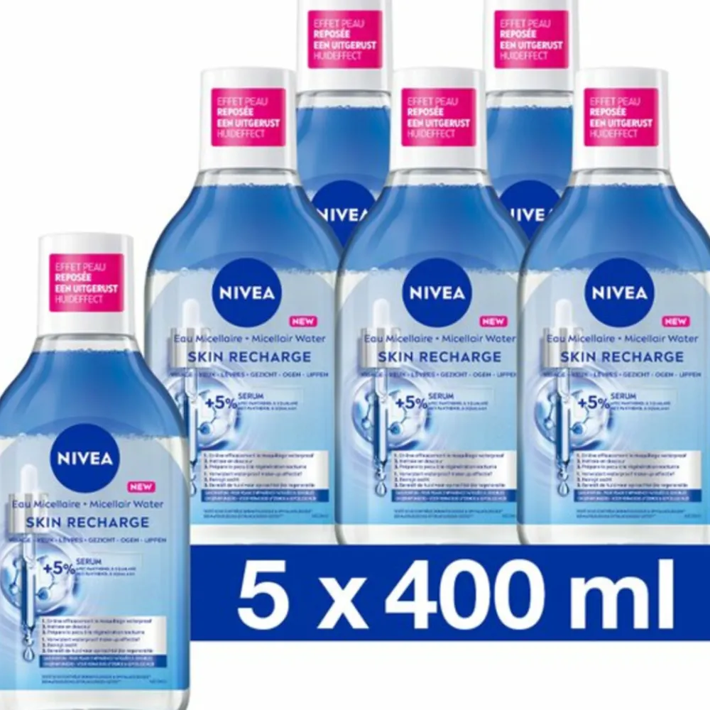 5x Serum-Infused Micellair Water Recharge 400 ml^NIVEA Clearance