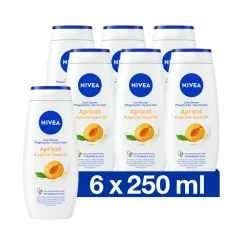 Bad & Douche<NIVEA 6x Soft Care Douchegel Apricot en Apricot Seed Oil 250 ml