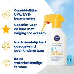 Clearance 6x Babies & Kids Sensitive Protect Zonnespray SPF 50+ 270 ml Lichaamsverzorging|Zonnebrand