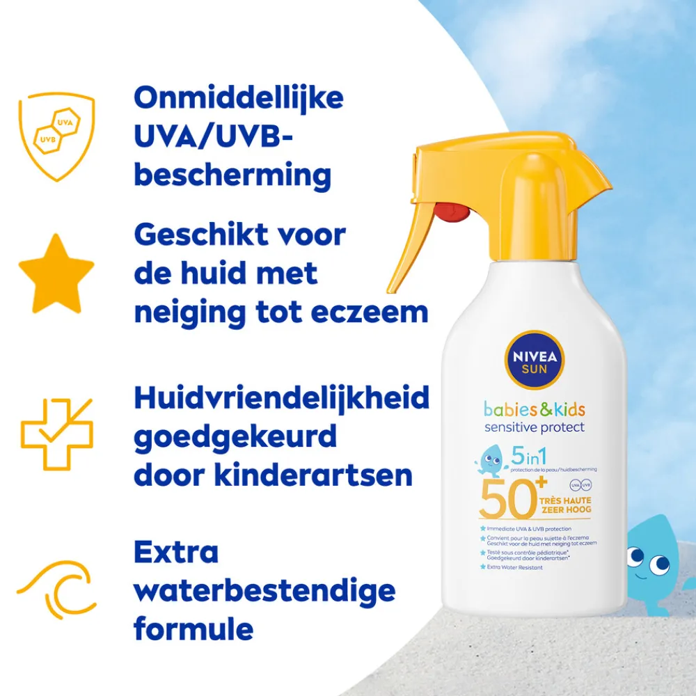 Clearance 6x Babies & Kids Sensitive Protect Zonnespray SPF 50+ 270 ml Lichaamsverzorging|Zonnebrand