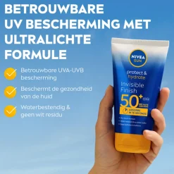Zonbescherming<NIVEA Sun 2x Protect & Hydrate Zonnecrème Invisible Finish SPF 50+ 150 ml