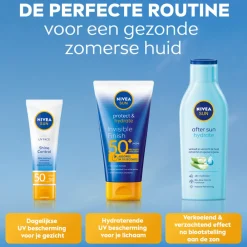 Zonbescherming<NIVEA Sun 2x Protect & Hydrate Zonnecrème Invisible Finish SPF 50+ 150 ml