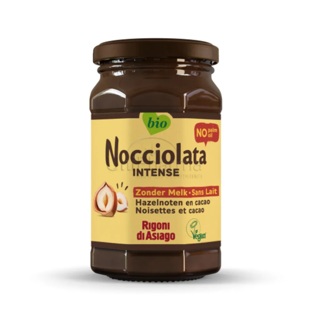 6x Cacao- en Hazelnootpasta Melkvrij 250 gr^Nocciolata Discount