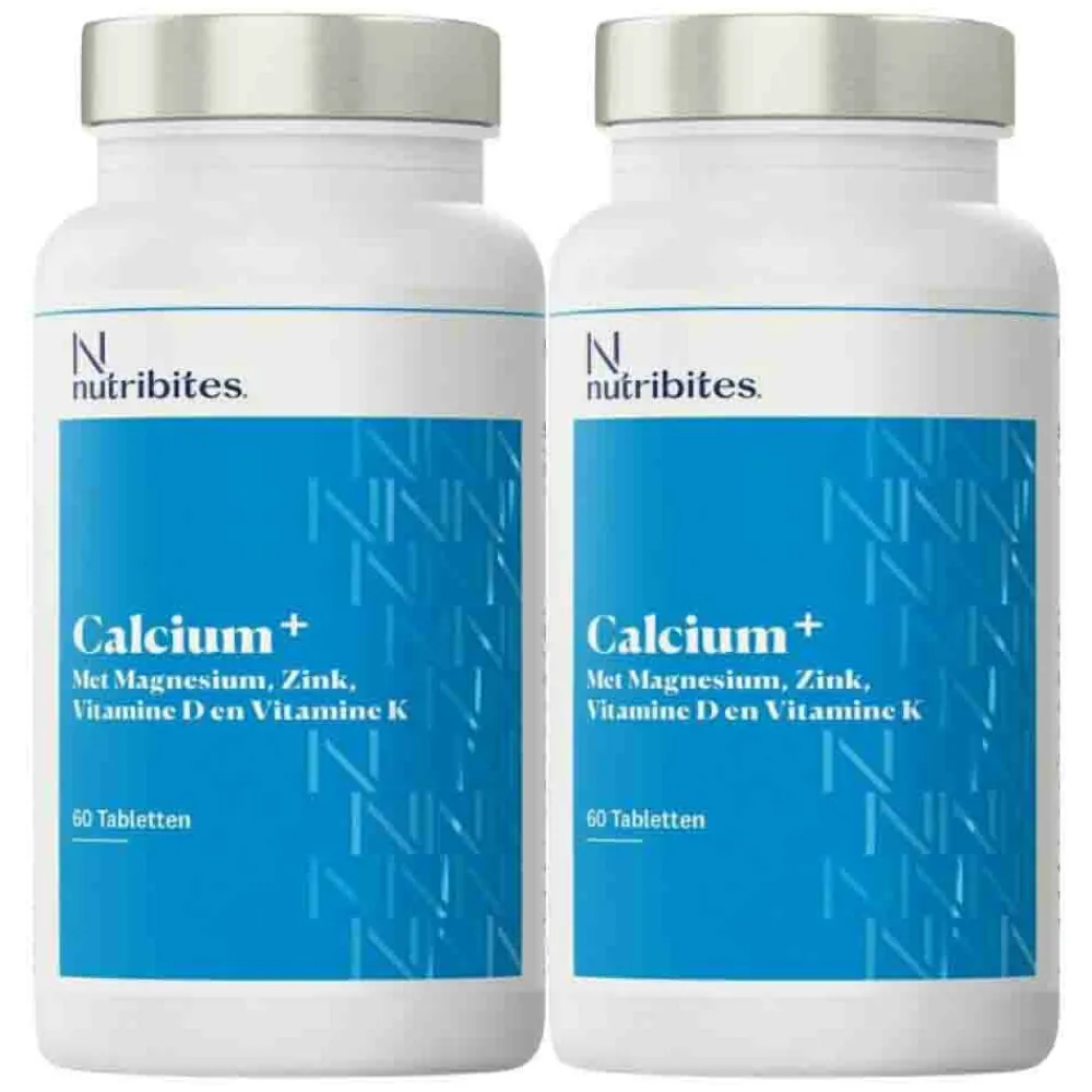 2x Calcium+ 60 tabletten^Nutribites Discount