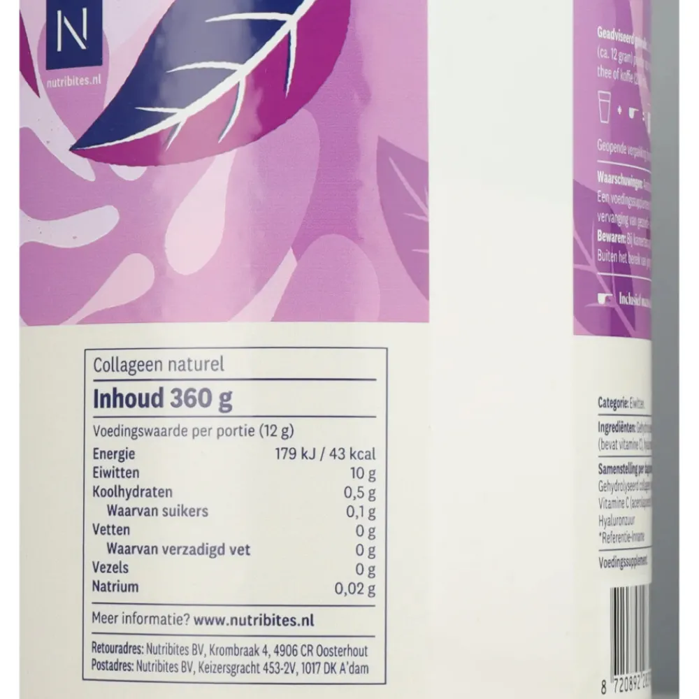 Sale 2x Collageen Naturel Poeder 360 gr Superfoods