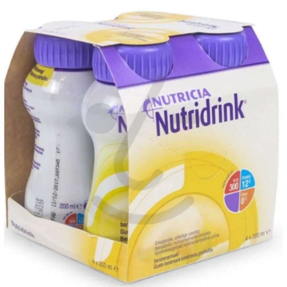 Clearance 3x Nutridrink Banaan 4 x 200 ml Dranken|Glutenvrij