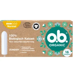 Intiemhygiëne<OB 3x Organic Cotton Normaal 16 stuks