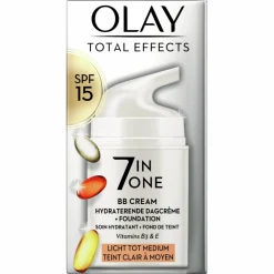 4x Total Effects 7-in-1 BB Cream SPF 15 Light-Medium 50 ml^Olay New
