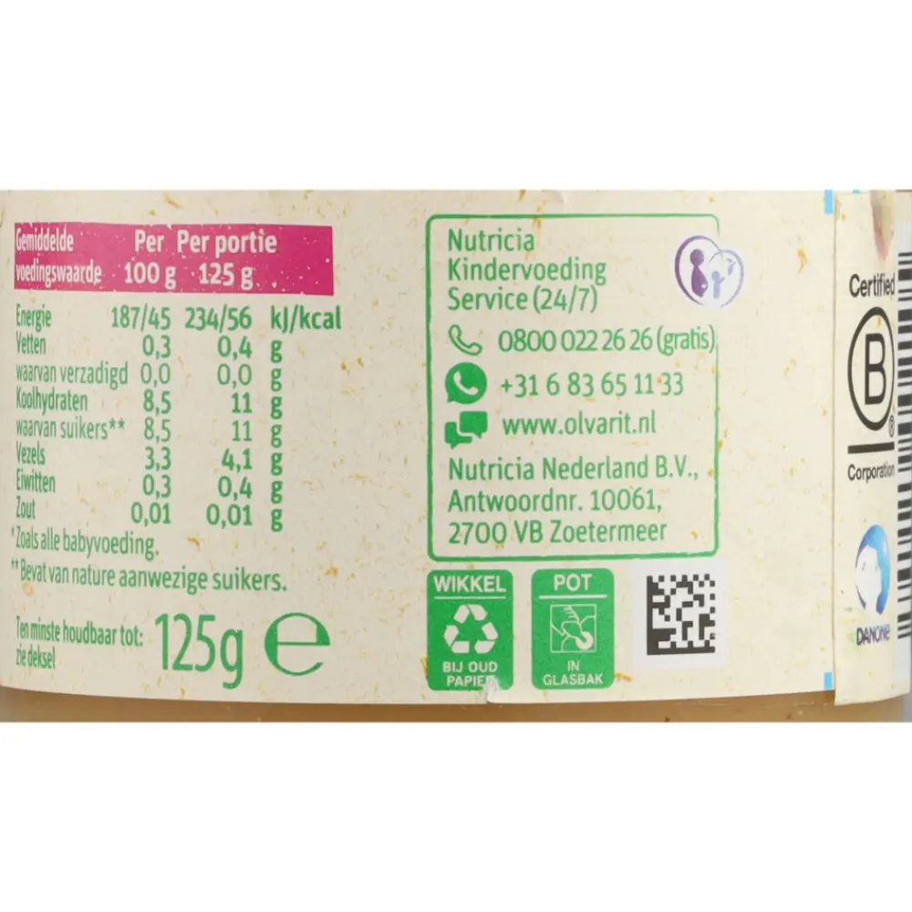 6x 1e Fruithapje 4m Peer 125 gr^Olvarit Online