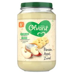 6x Fruithapje 6m Banaan Appel Yoghurt 200 gr^Olvarit New