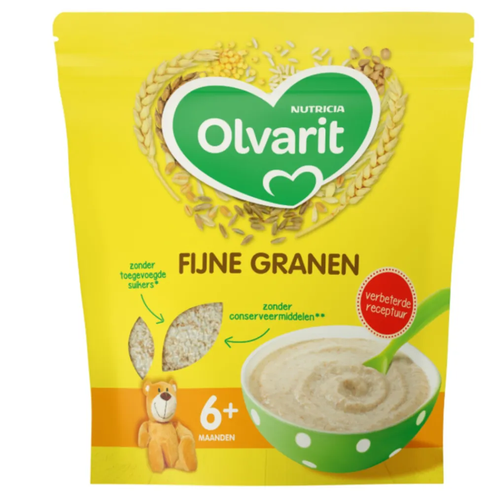 5x Granenpap Fijne Granen 6+ Maanden 200 gr^Olvarit Online