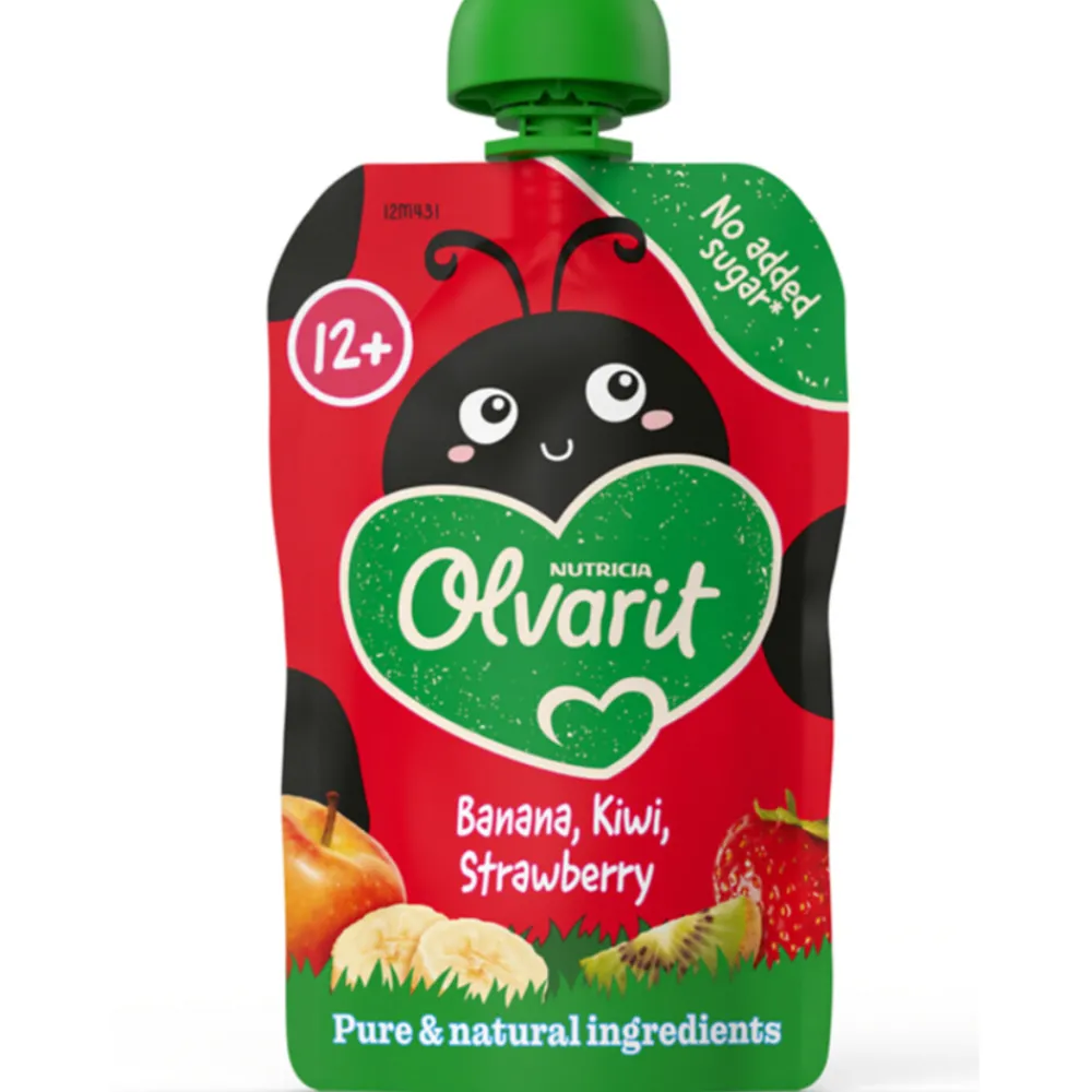 Best 6x Knijpfruit 12+m Aardbei Banaan Kiwi 100 gr Baby & Peutervoeding