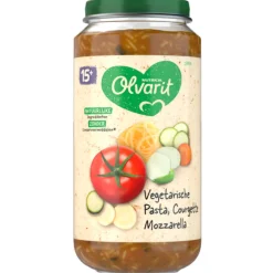 6x Maaltijd 15m Vegetarische pasta Courgette Mozzarella 250 gr^Olvarit Clearance