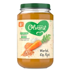 Baby & Peutervoeding<Olvarit 6x Maaltijd 6m Wortel Kip Rijst 200 gr