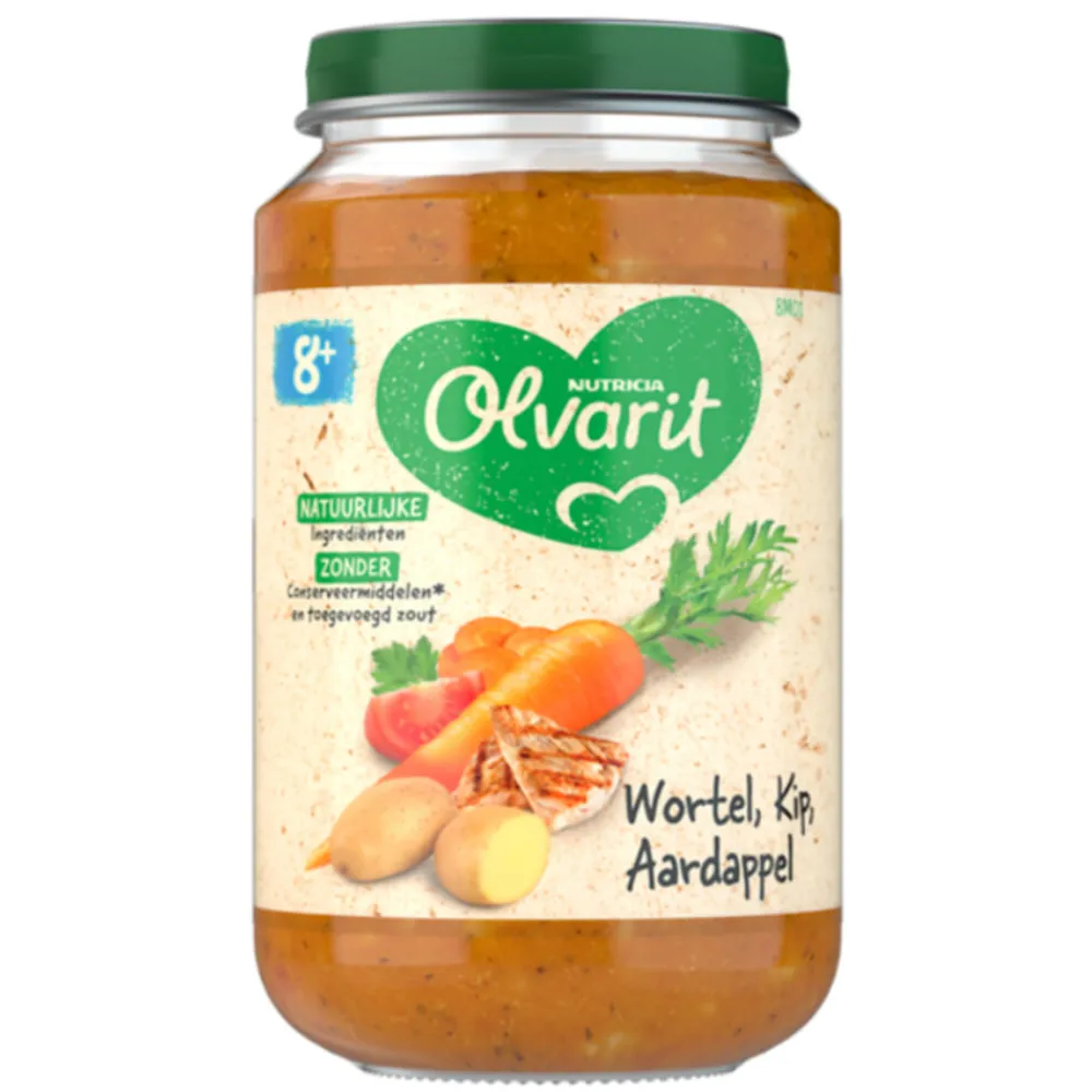 Sale 6x Maaltijd 8m Wortel Kip Aardappel 200 gr Baby & Peutervoeding
