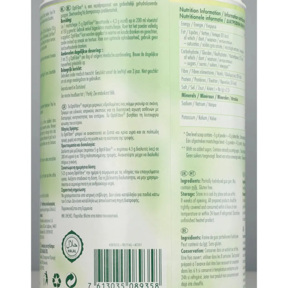 6x Voedingsvezels Supplement Neutraal 250 gr^OptiFibre New