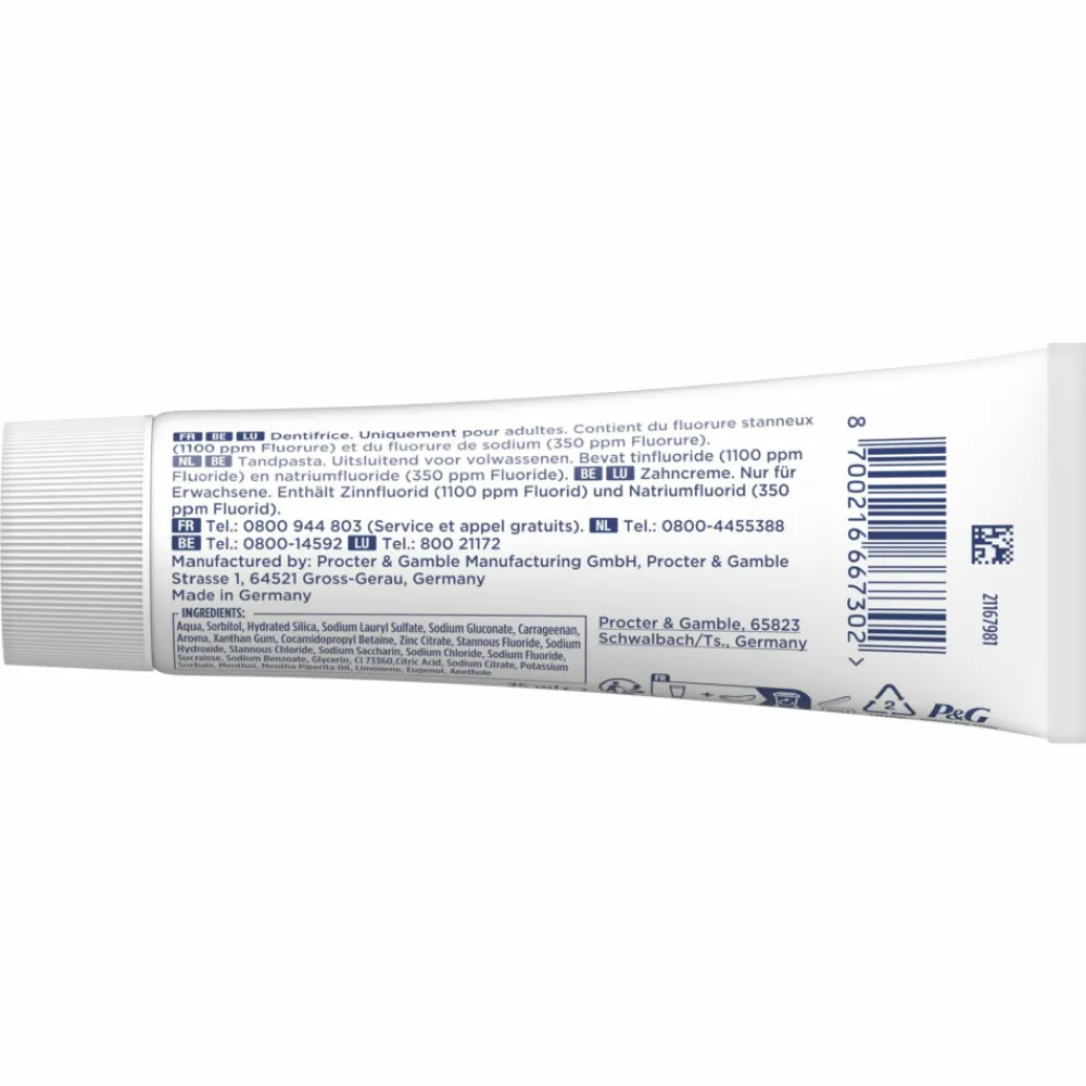 12x Tandpasta Professional Bescherming Gevoelige Tanden Frisse Munt 75 ml^Oral-B Clearance