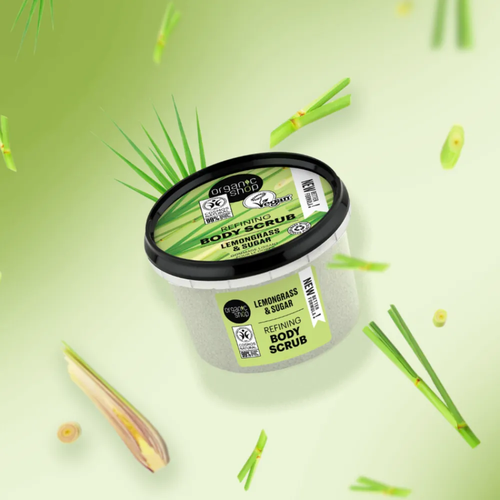 Bad & Douche<Organic Shop 6x Body Scrub Lemongrass 250 ml