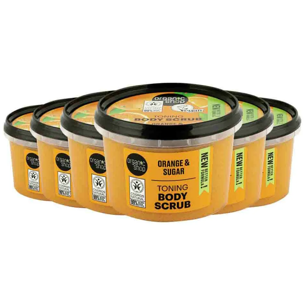 6x Body Scrub Orange 250 ml^Organic Shop Online