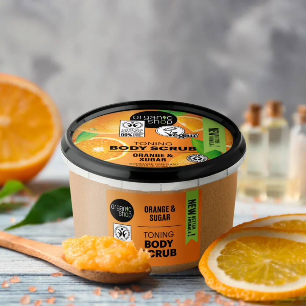 6x Body Scrub Orange 250 ml^Organic Shop Online