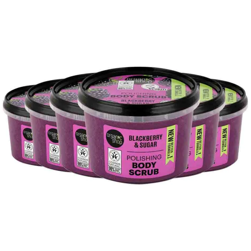 Bad & Douche<Organic Shop 6x Body Scrub Blackberry 250 ml