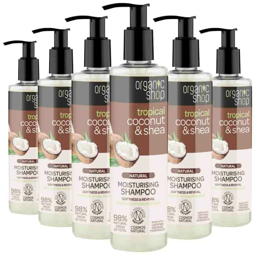 Sale 6x Coconut & Shea Shampoo 280 ml Shampoo
