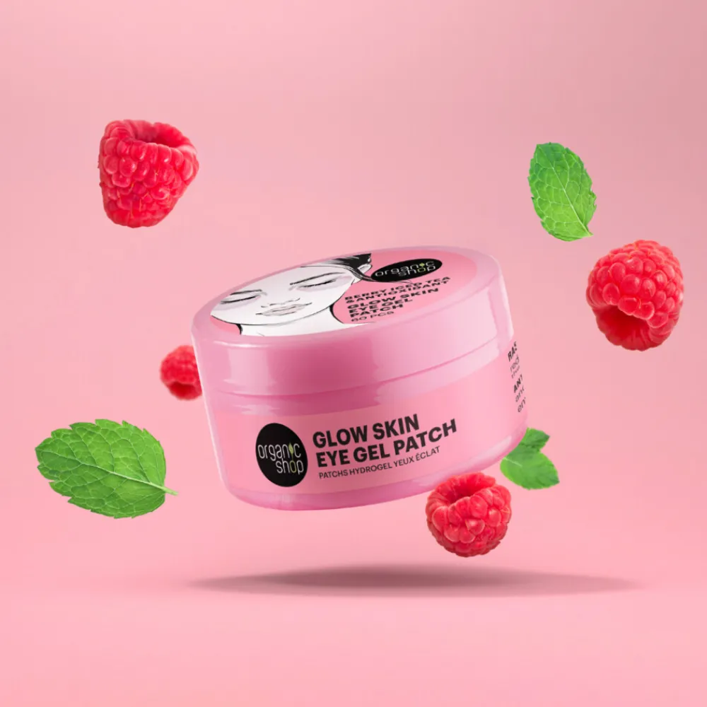 6x Eye Gel Patch Berry Iced tea & Antioxidant 60 pcs^Organic Shop Discount