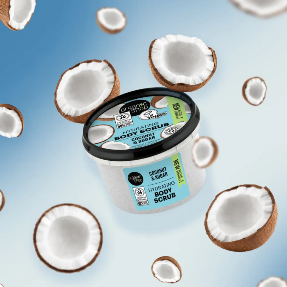 Sale 6x Hydrating Bodyscrub Coconut 250 ml Bad & Douche