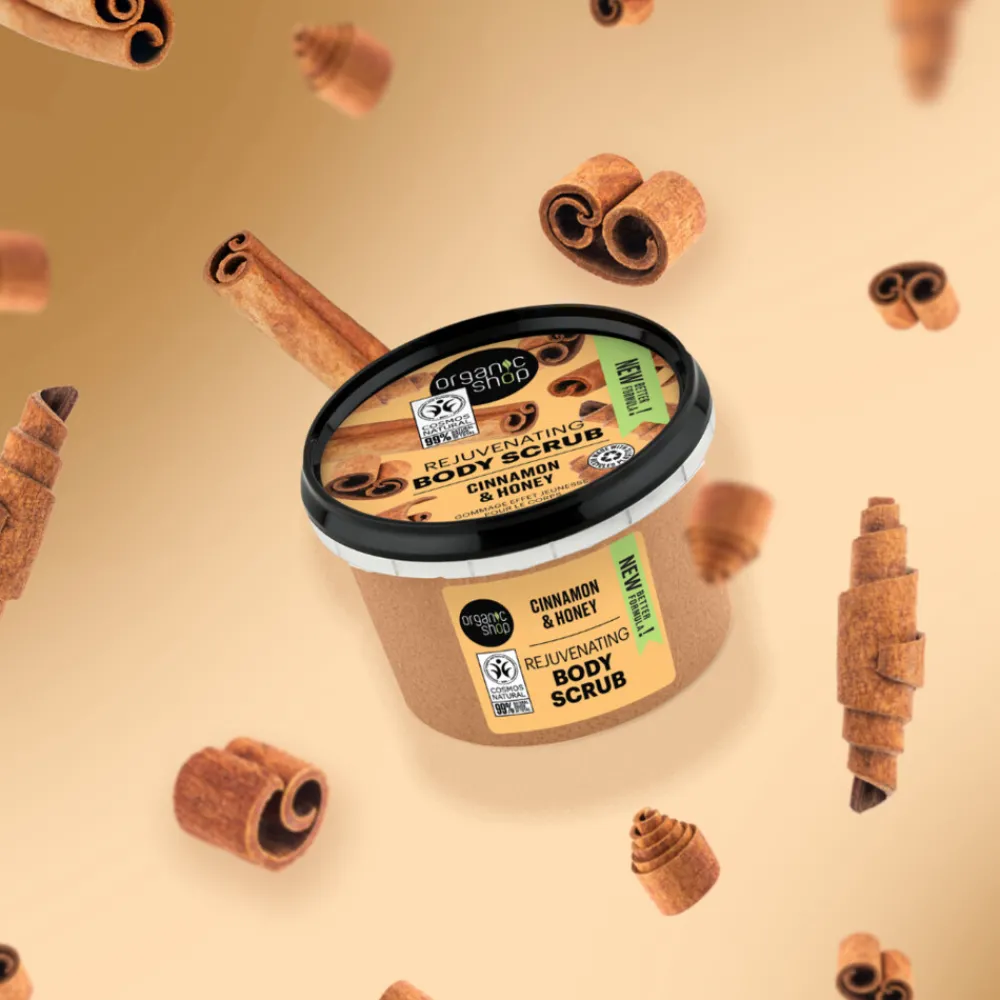 6x Rejuvenating Body Scrub Cinnamon 250 ml^Organic Shop Online