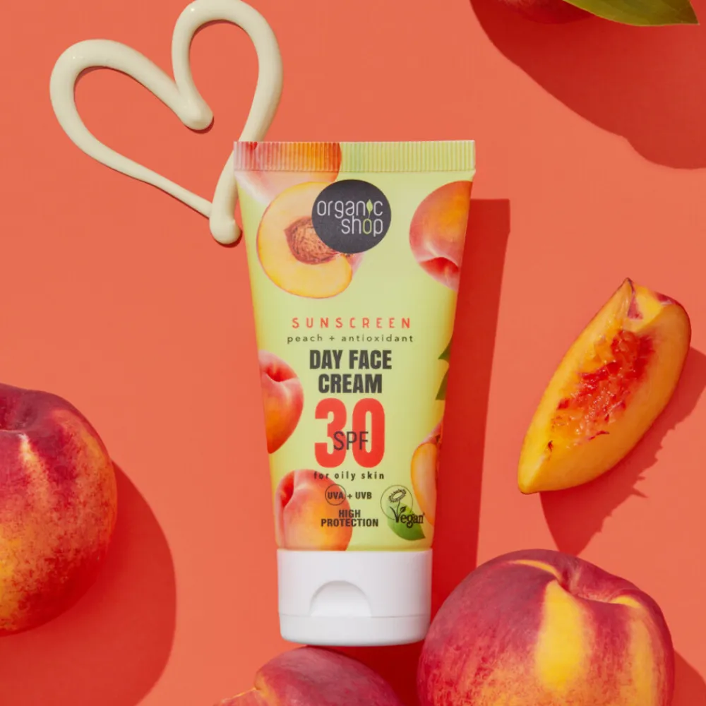 6x Zonnebrandcréme Gezicht SPF 30 Vette huid 50 ml^Organic Shop Clearance