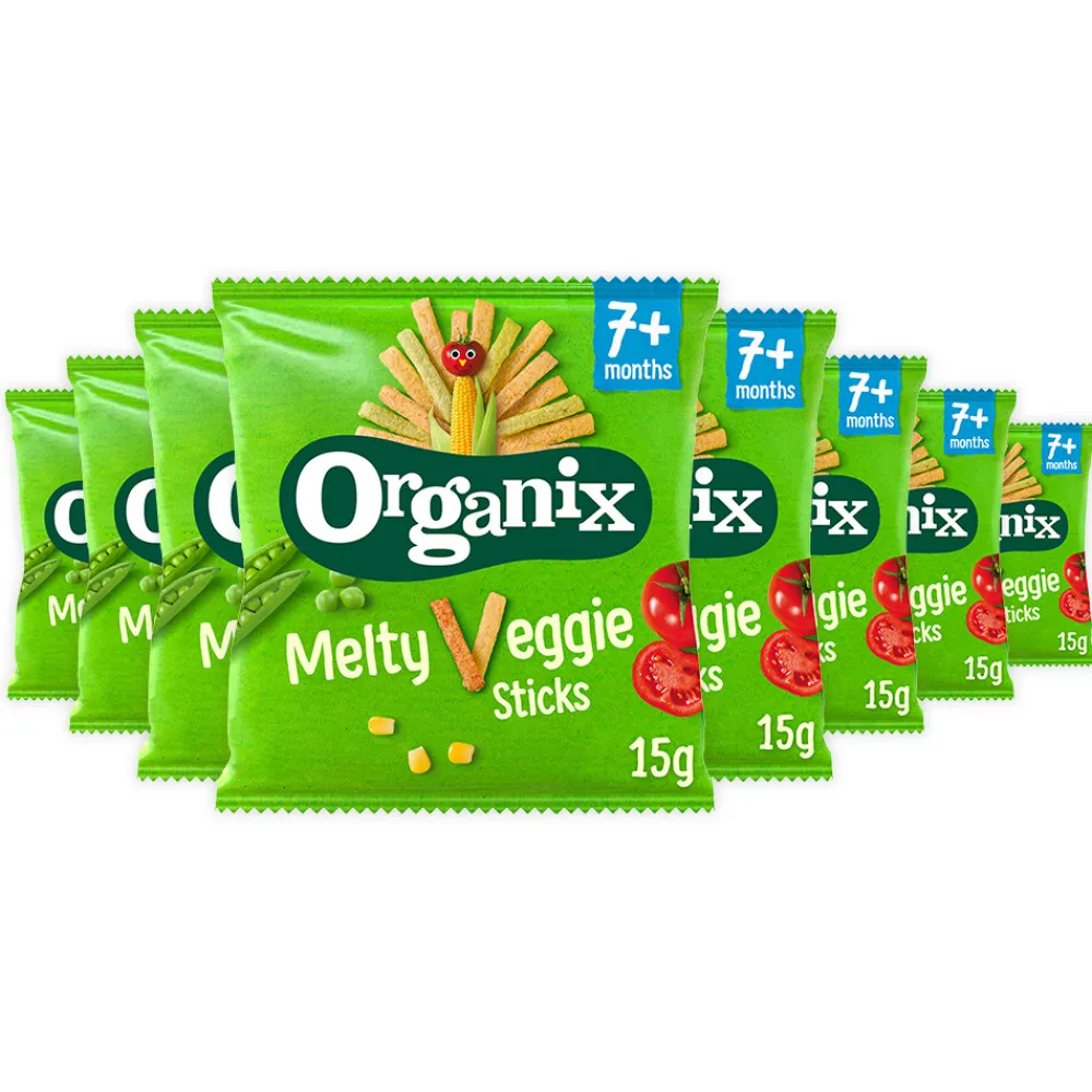 Hot 8x Baby Knabbels 7+m Groentesticks 15 gr Baby & Peutervoeding