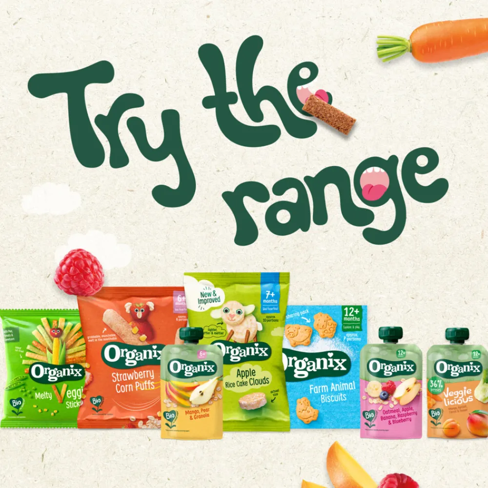 Baby & Peutervoeding<Organix 8x Baby Knabbels 6+m Wortel 20 gr