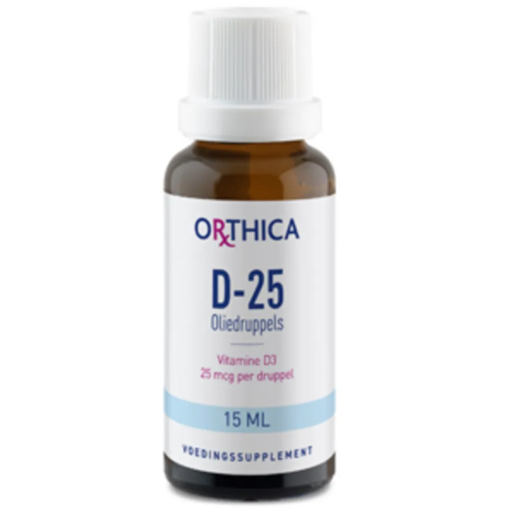 Vitaminen<Orthica 2x Vitamine D-25 Oliedruppels 15 ml
