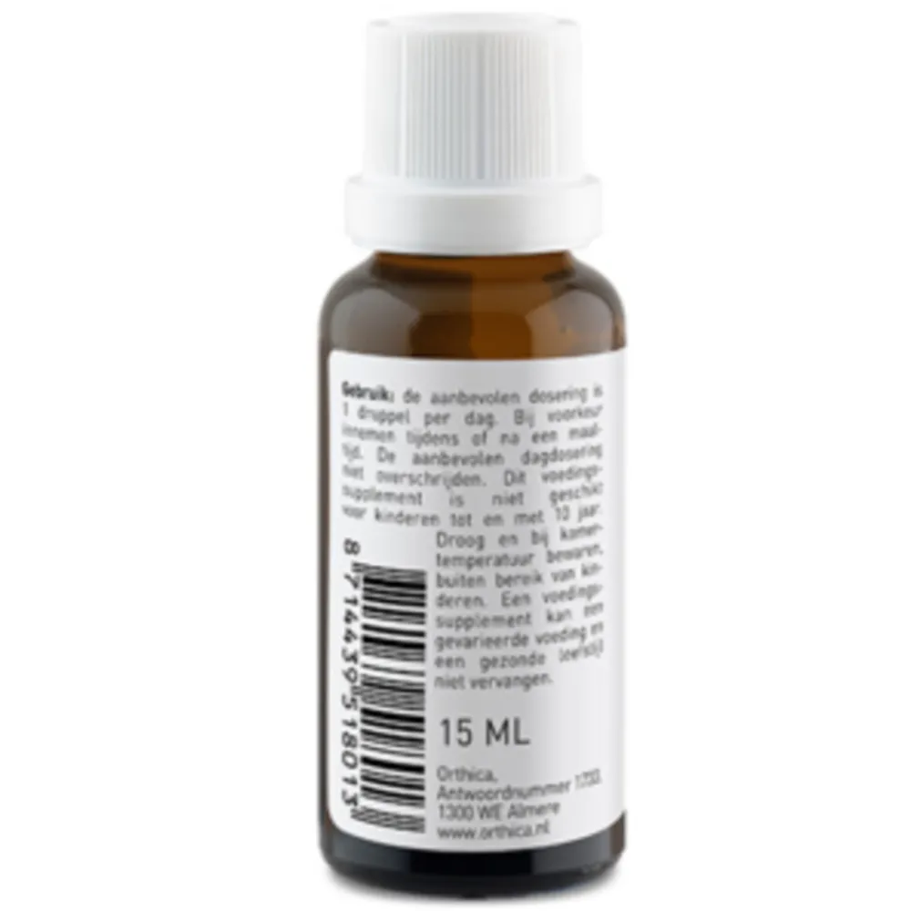Vitaminen<Orthica 2x Vitamine D-25 Oliedruppels 15 ml