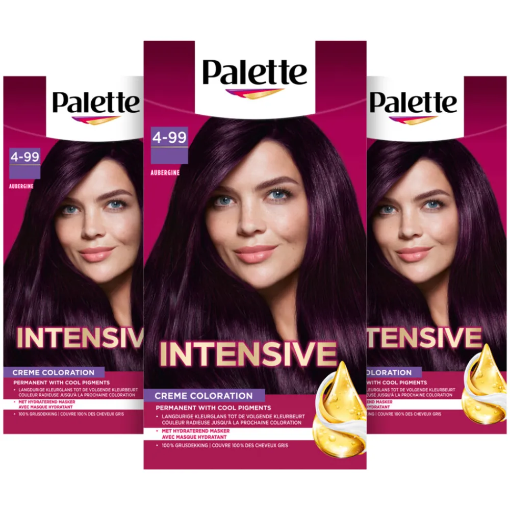 Online 3x Intensive Creme Haarkleuring 4-99 Aubergine Haarkleuring