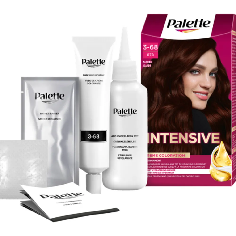 New 3x Intensive Oil-Care Color Haarkleuring 878 Mahonie Haarkleuring